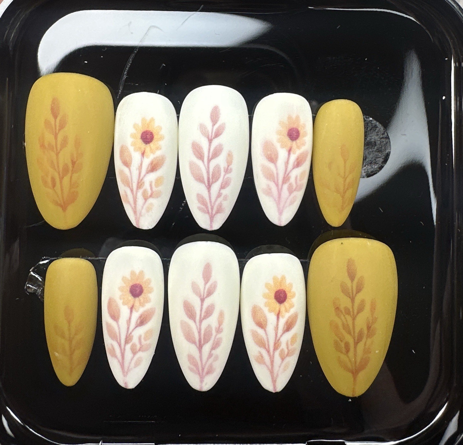Handmade Almond Press On Nails