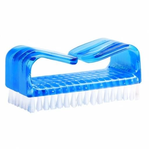 hupos Handle Grip Nail Brush, Fingernail Scrub 4 Count (Pack of 1), Purple
