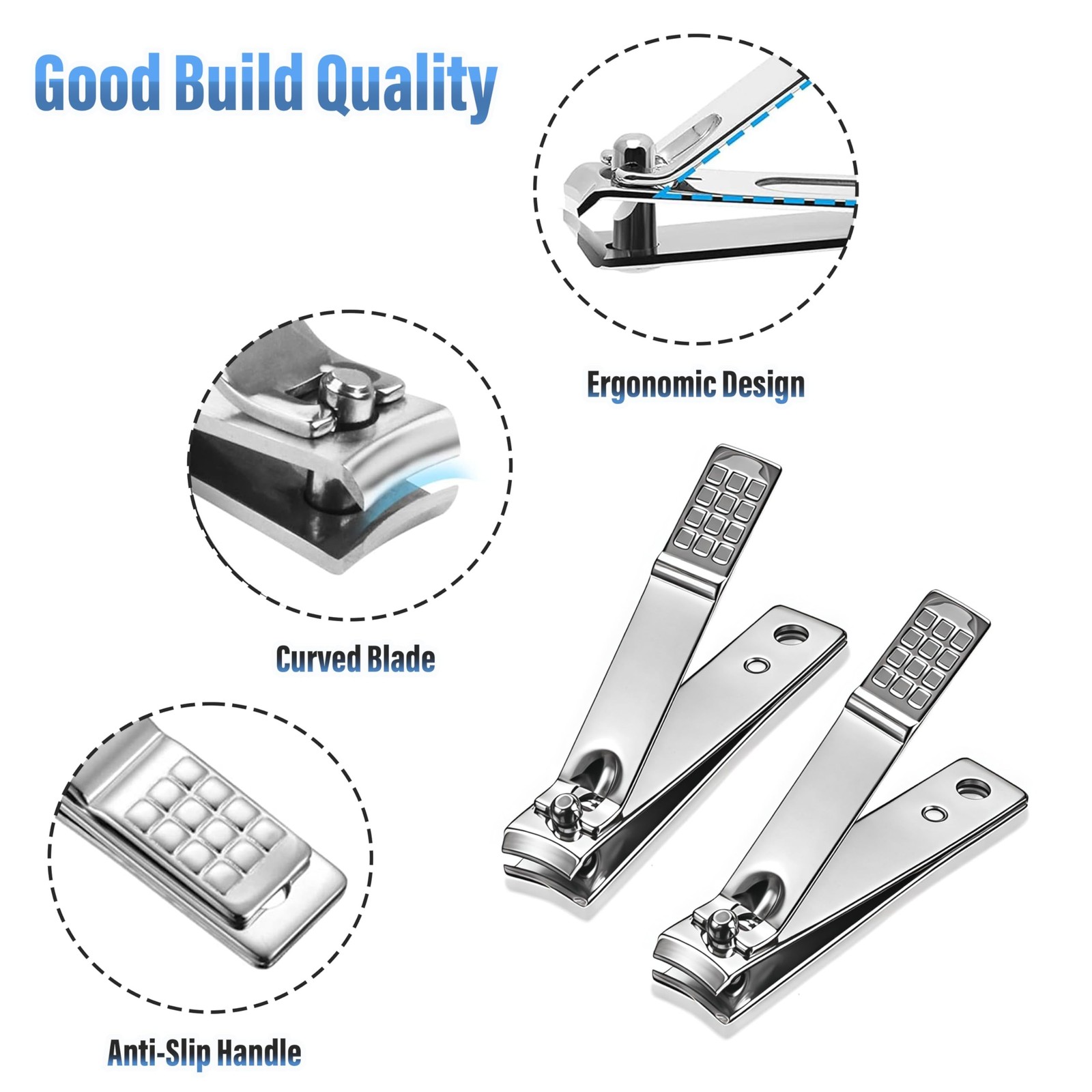 10-Pack Toenail Clippers Nail Clippers Bulk, Fingernail Toe Nail Clippers Pac…