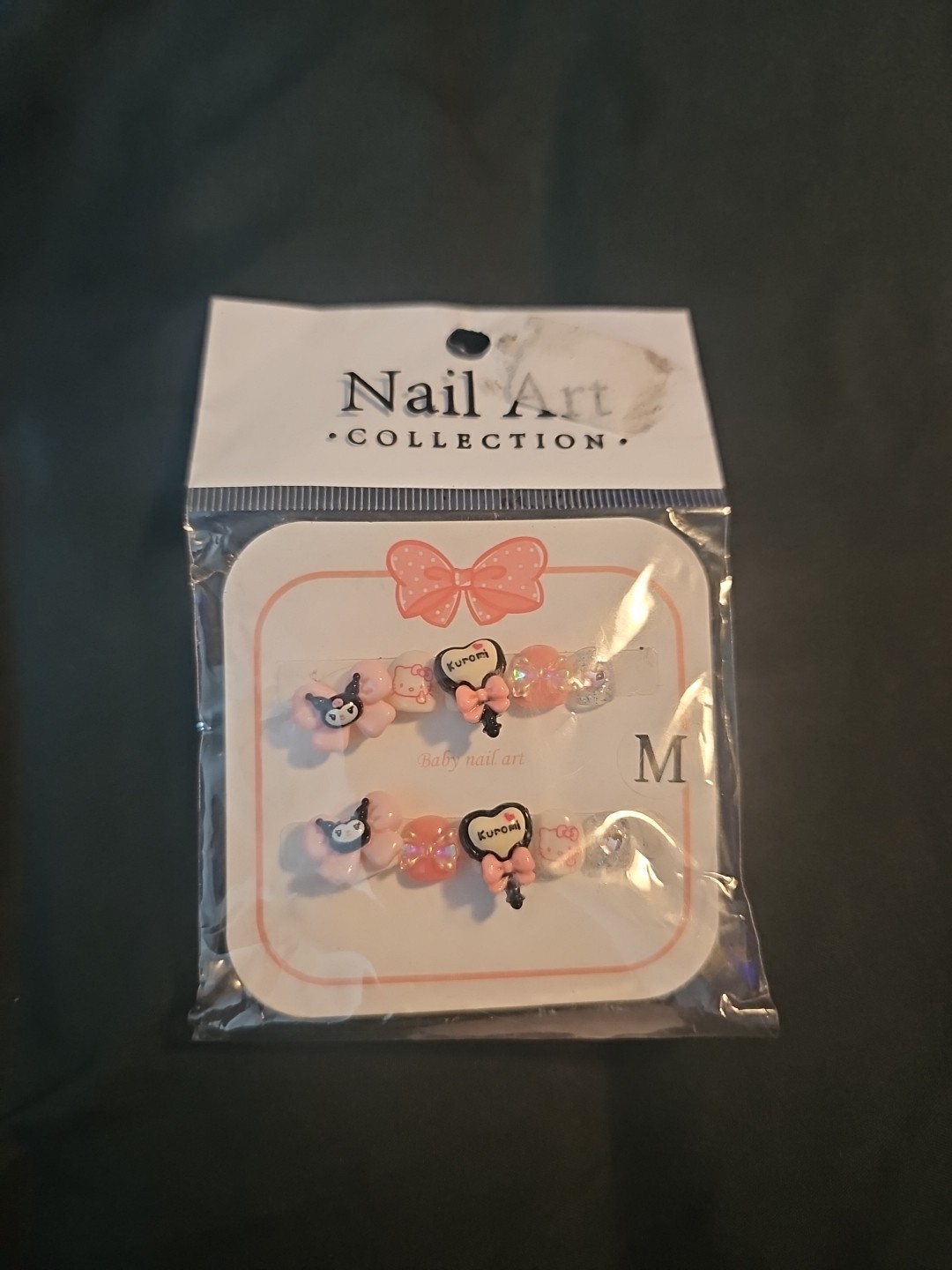 Pretty Gothic Nail Art Press On Nails For Baby Casual/ Graduation /birthday Etc.