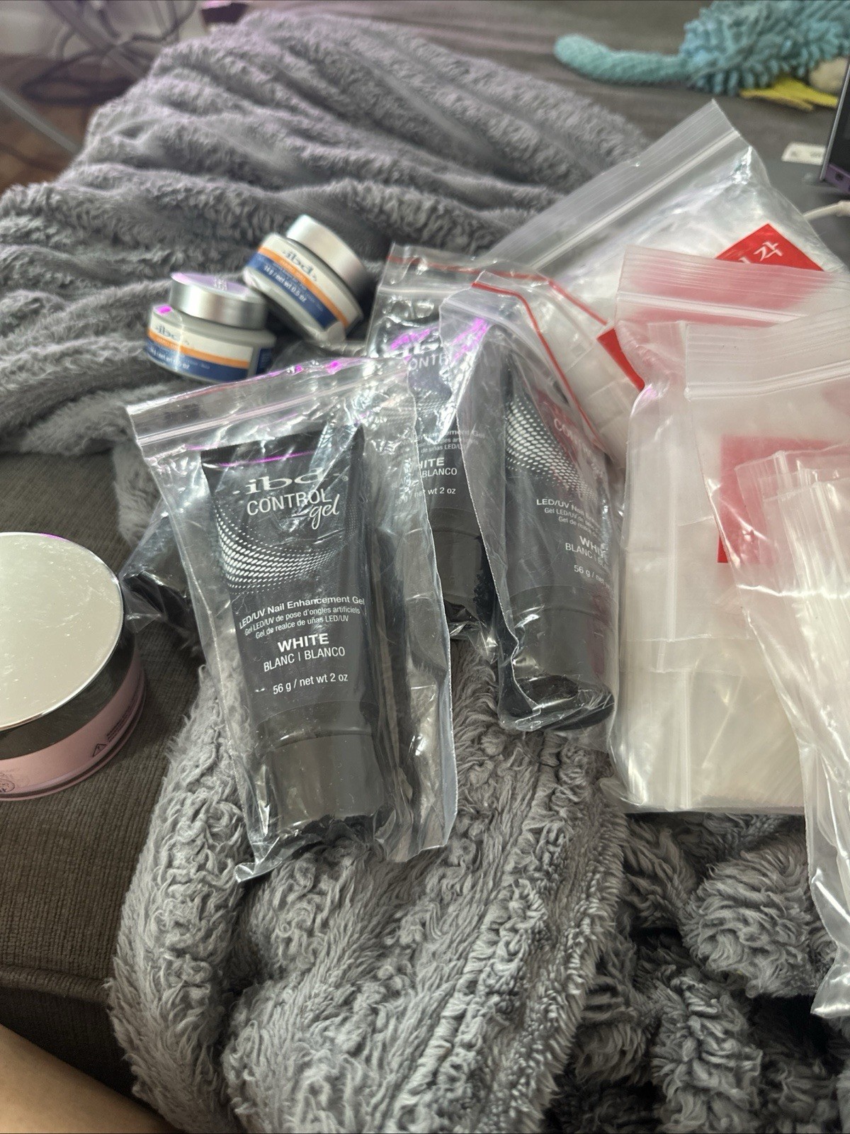 ibd hard gel, Clear Nail Tips, Dip Powder Bundle