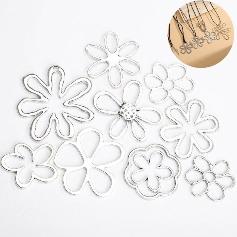 Jewelry Making Irregular Flower Bead Earring Dangle Pendant 3D Flower Charm
