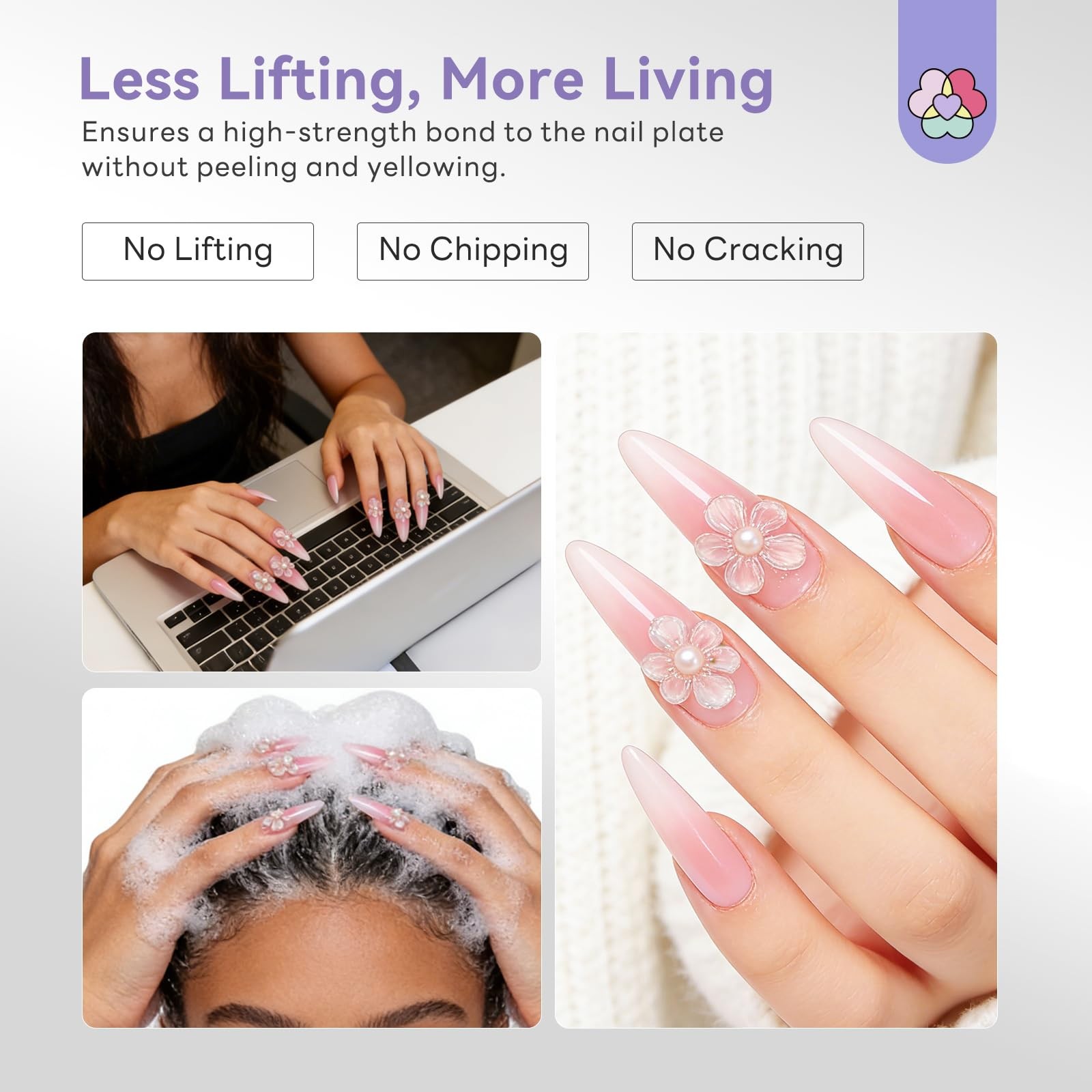 SAVILAND White acrylic nail kit with drill