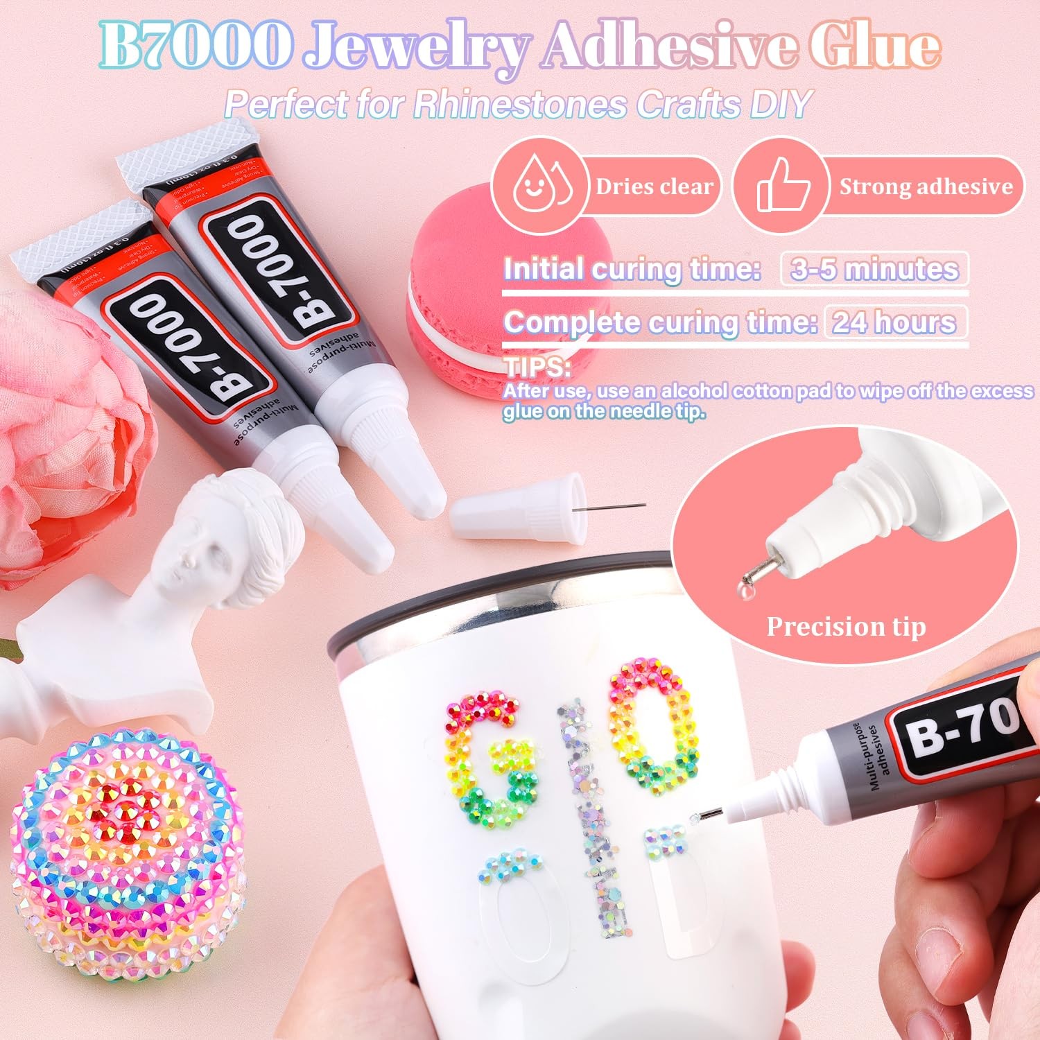 BELLEBOOST 35000PCS Jelly Bedazzler Kit with Rhinestones, 3mm Flatback Gems f…