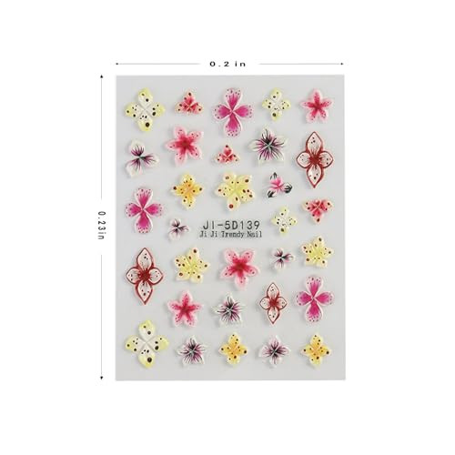 Stickers para Uñas Nail Stickers Self-Adhesive Sticker para Uñas Colorful 3D