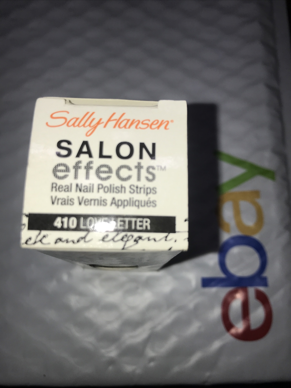 SALLY HANSEN Salon Effects Real Nail Polish Strips 410 LOVE LETTER unsealed NIB