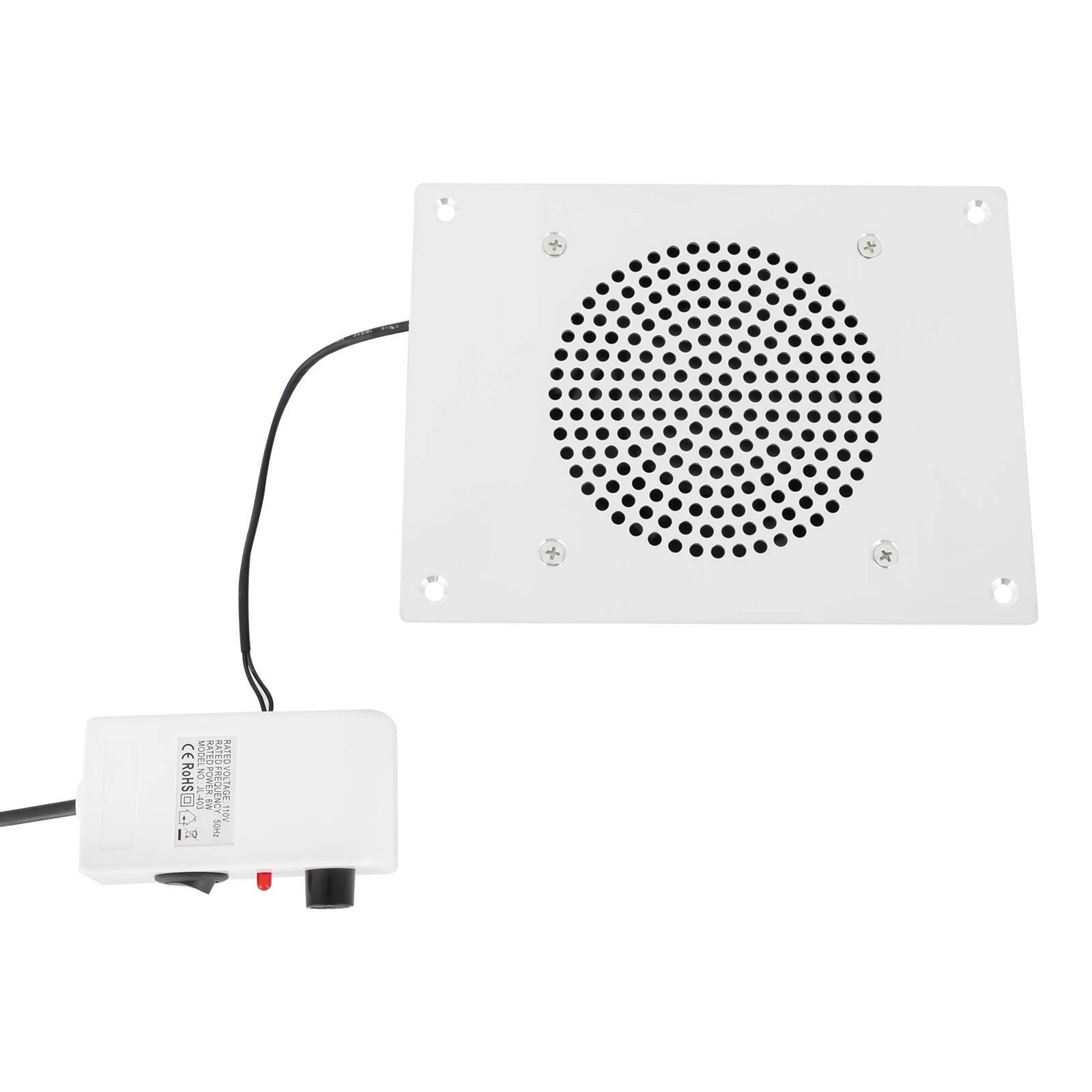 Nail Dust Collector, 110V 6W, 3650 RPM, 4.25 Inch Vacuum Surface, Embedded