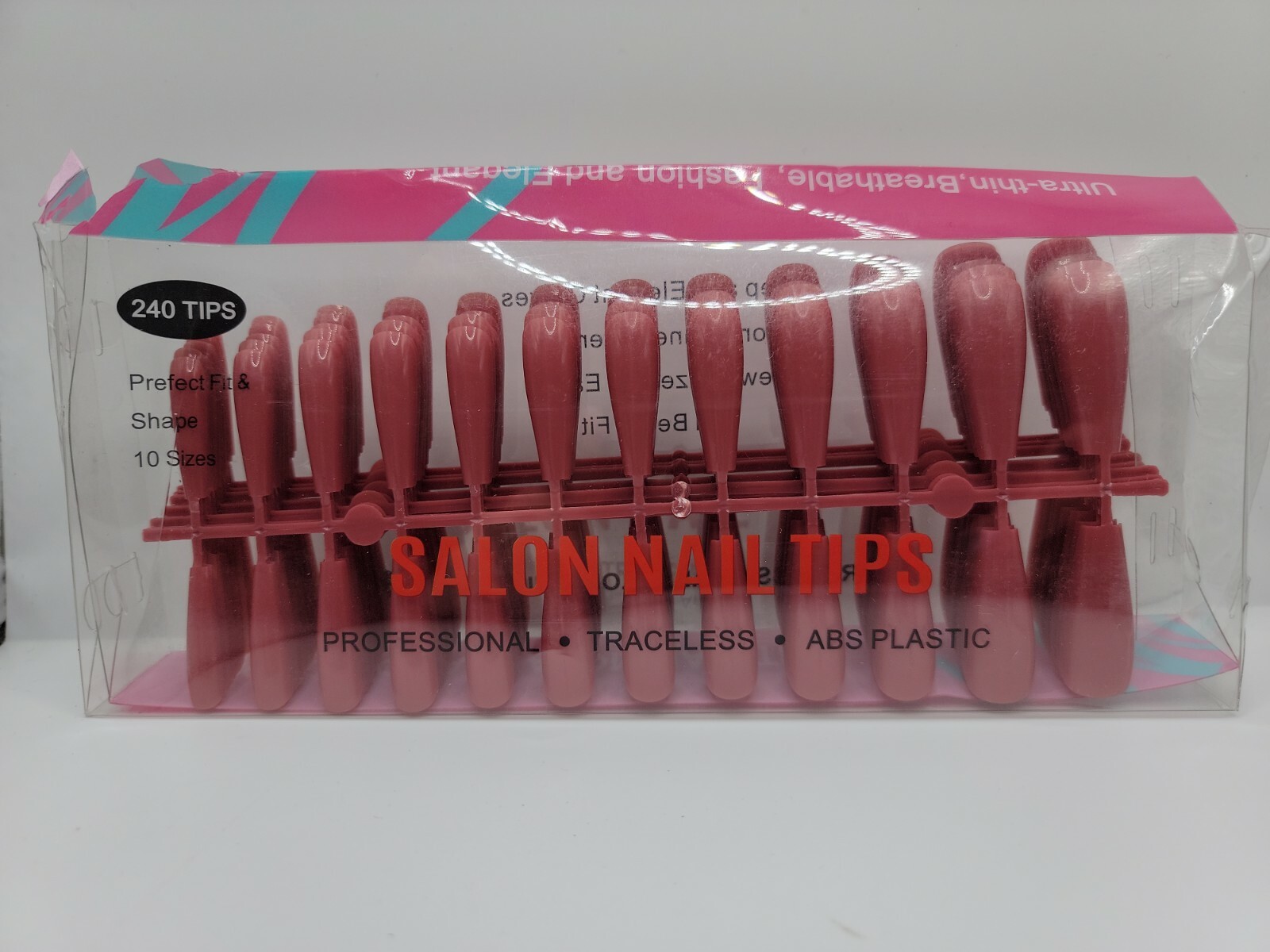 240pcs Coffin Press on Nails Long False Nails Ballerina Full Cover Coffee