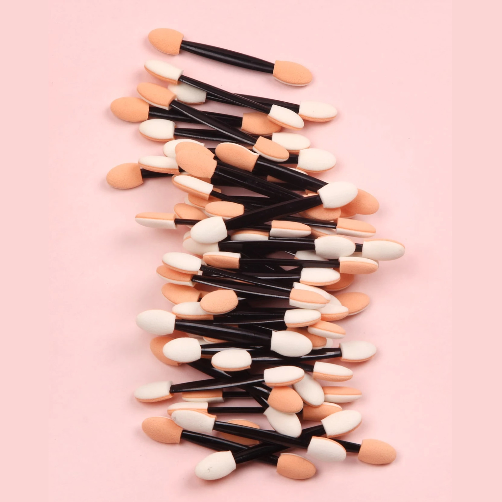 50pcs Sponge Brush Double-Ended for Gradient Nail Art with Handheld for Women