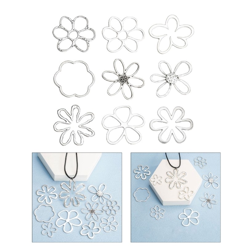 Jewelry Making Irregular Flower Bead Earring Dangle Pendant 3D Flower Charm