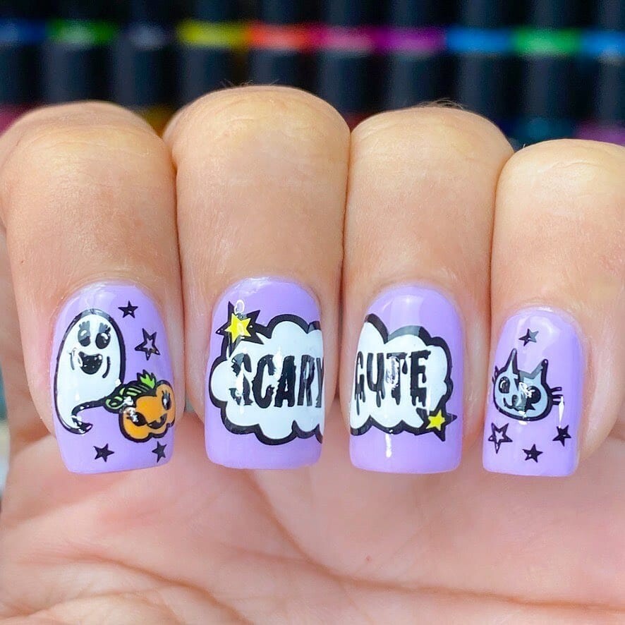 Maniology M253 SCARY CUTE; HALLOWEEN NAIL STAMPING PLATE