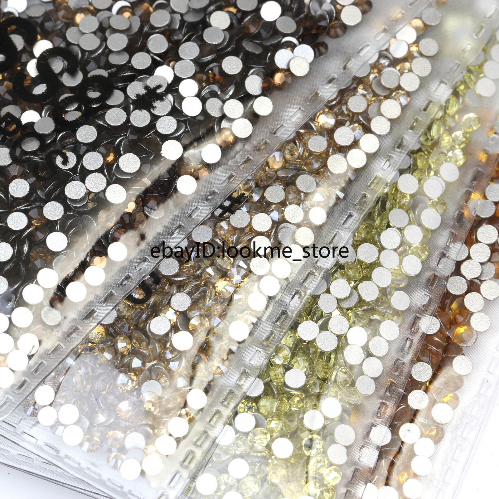 1440pc 2.5mm (ss8) Crystal Glass Rhinestones Flatback Gems Nail Art Crafts Decor