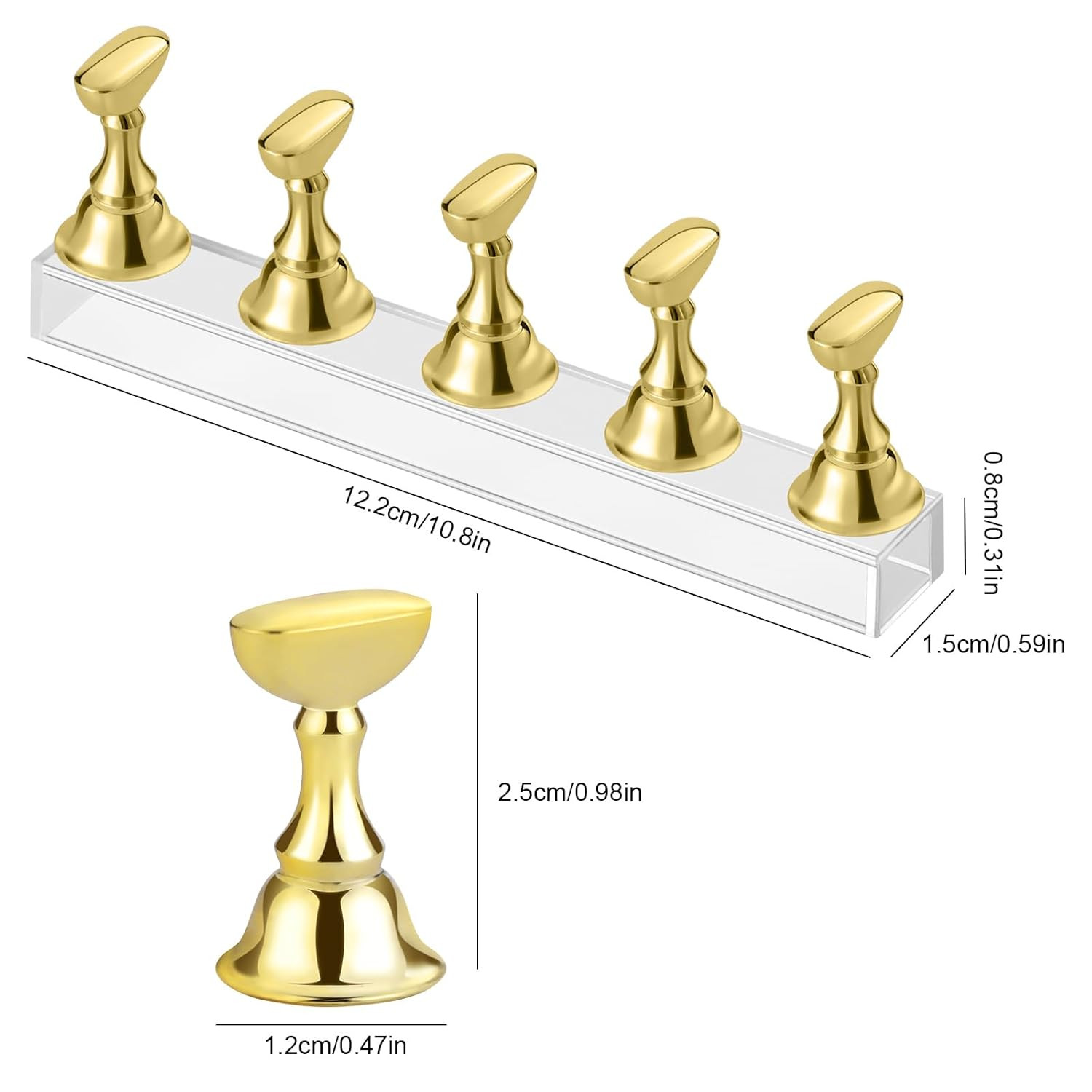 Nail Stand Acrylic Nail Art Display Stand Practice Nail Holder for Painting Nail