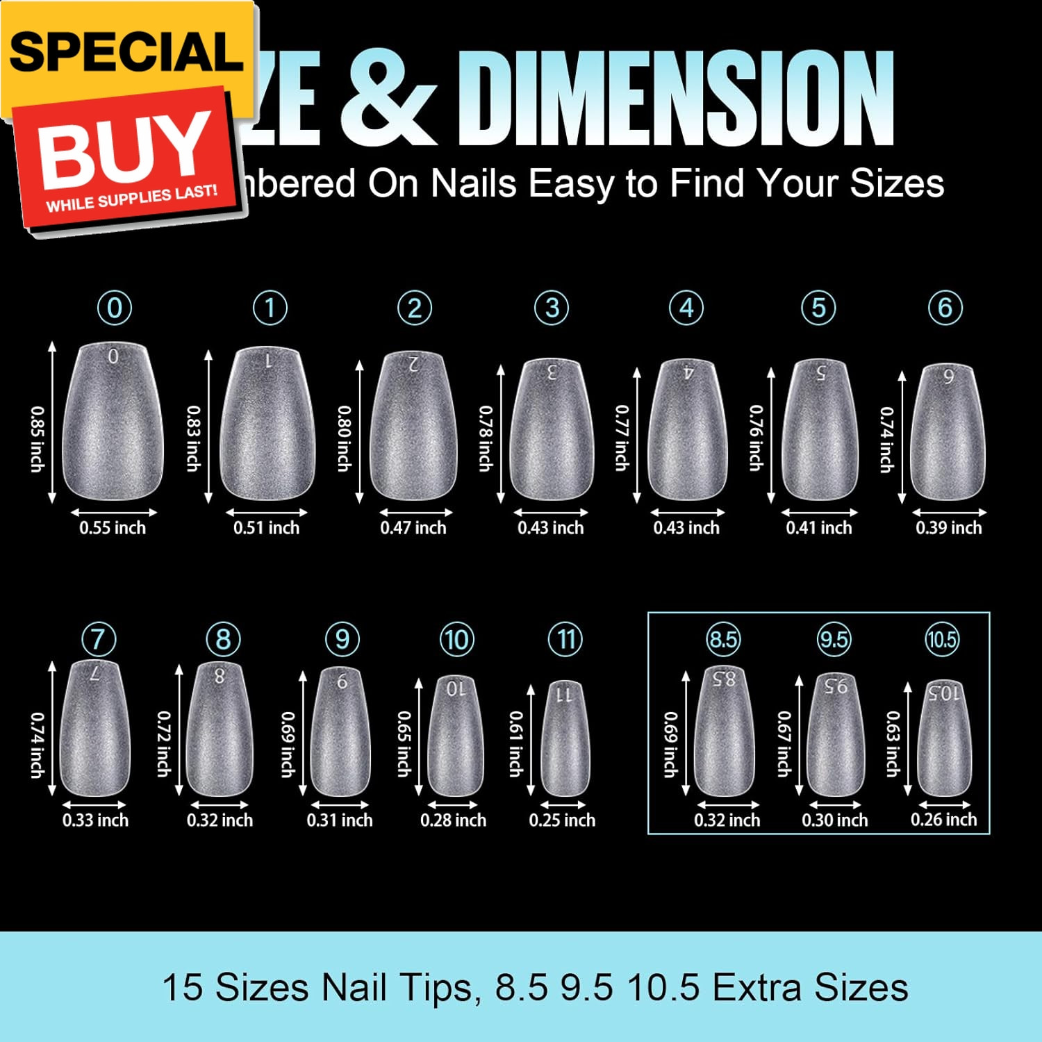 Short Coffin Gel Nail Tips, Full Cover Short Nail Tips, 360Pcs Soft Coffin Nails
