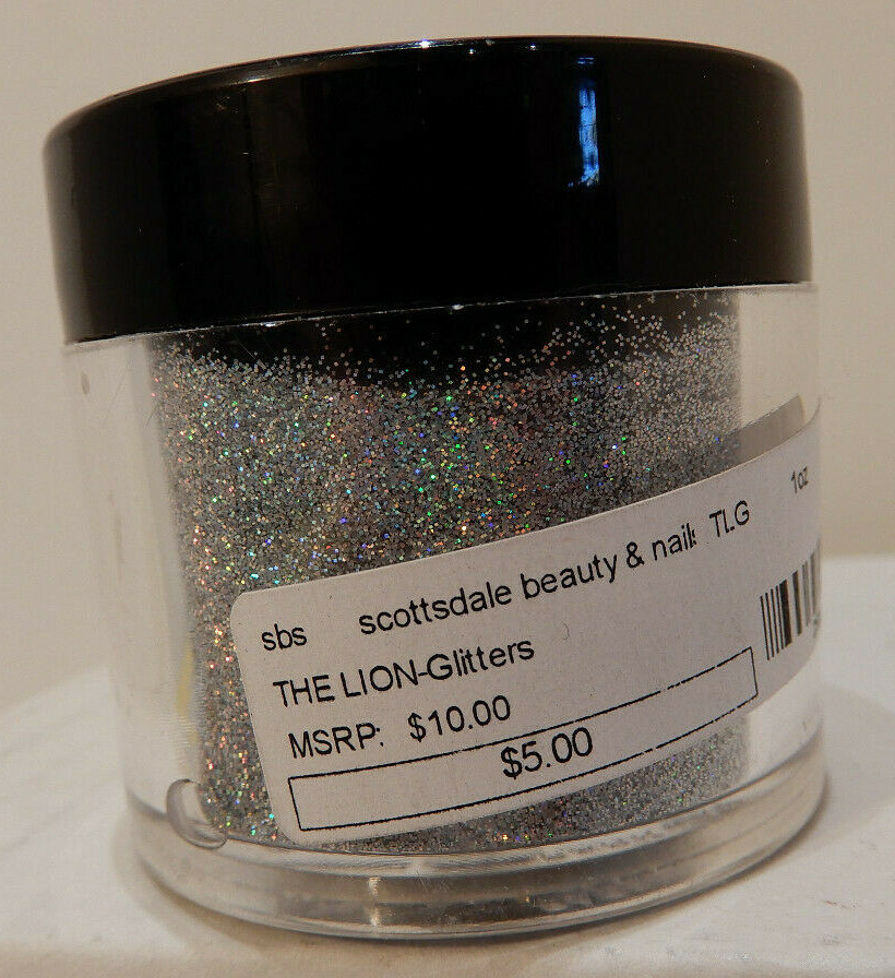LION Art Powder Glitter Dust for Nails 1 ounce NEW