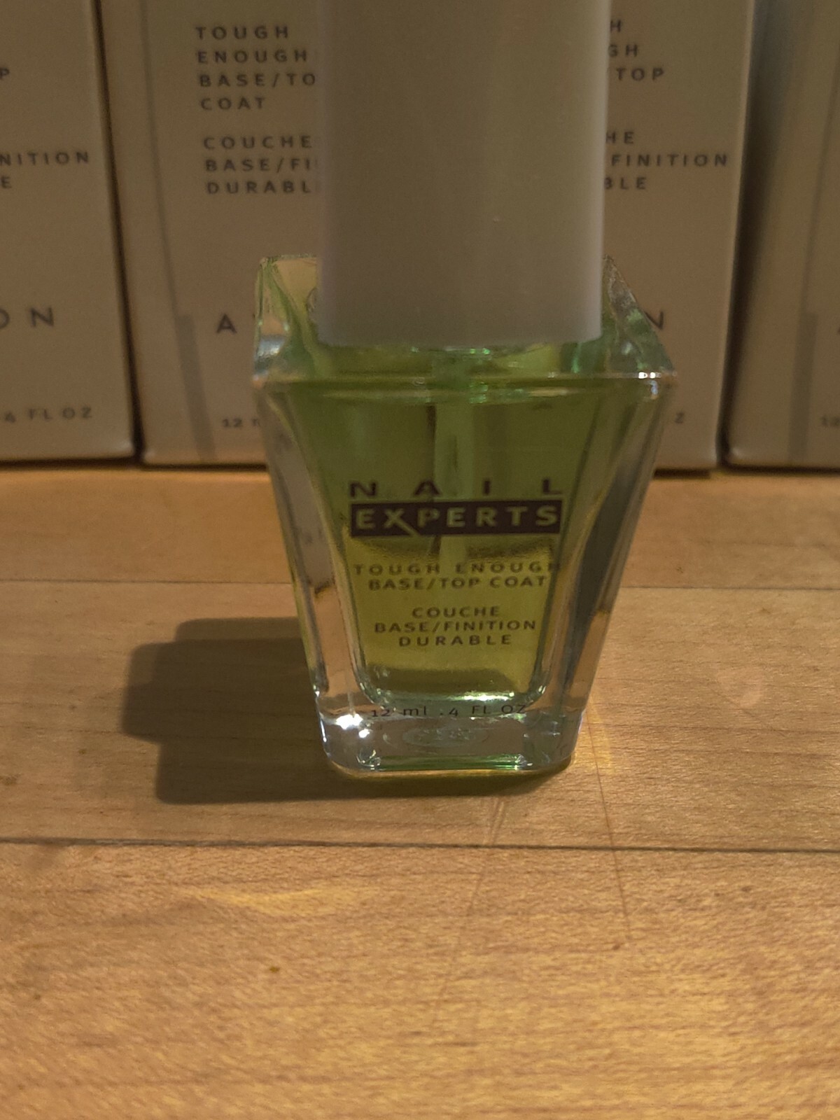 AVON Nail Experts Tough Enough Top/ Base Coat 4 Fl. OZ New In Box lot of 4 NOS