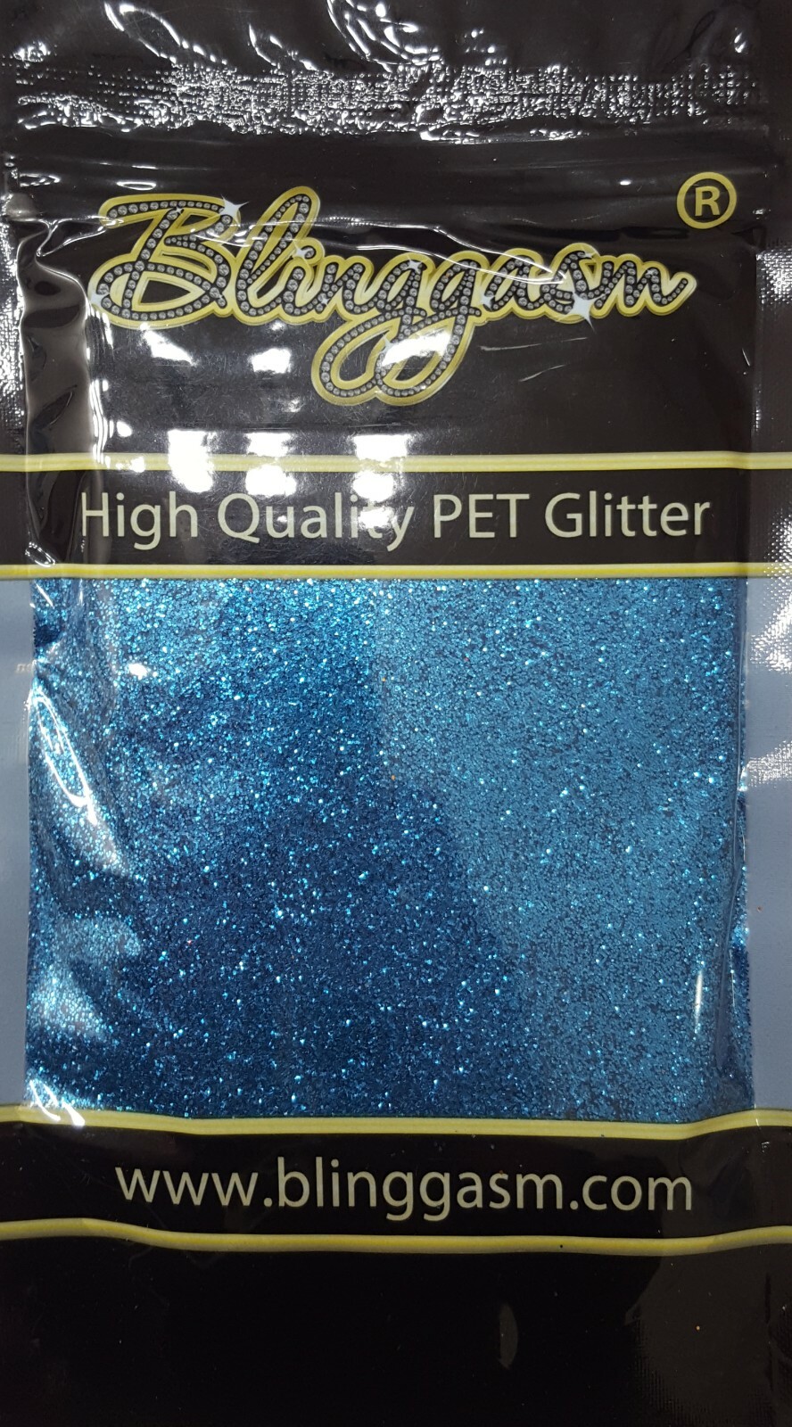 METALLIC SOLVENT RESISTANT GLITTER 3.5 OZ BY WEIGHT #43 B0706 LIGHT BLUE