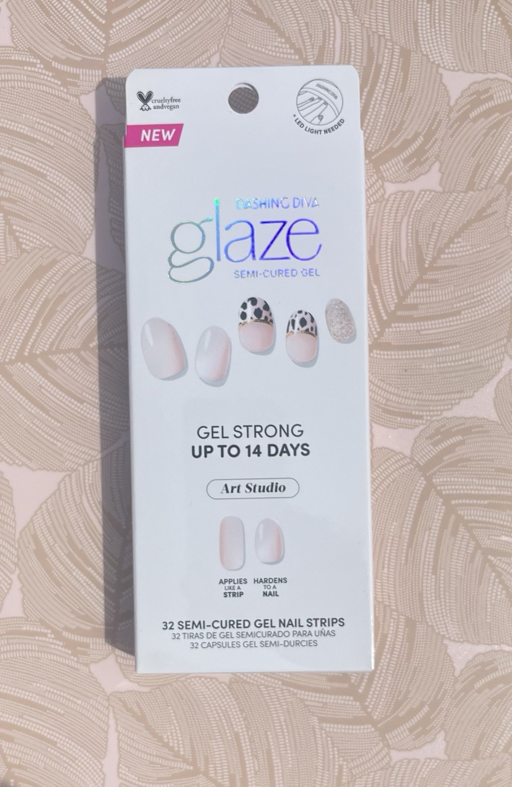 3 Pack Dashing Diva Glaze Semi-Cured Gel Nail Strips Lot of 3 32 Count in Each