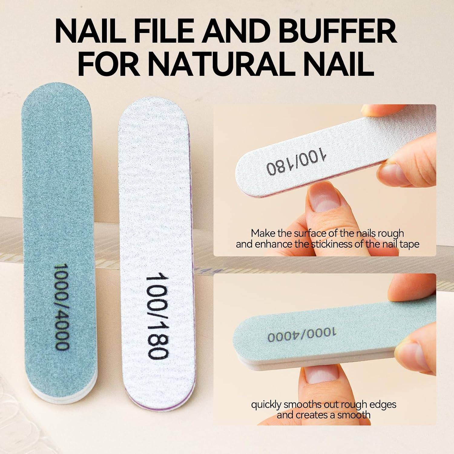 960 PCS Nail Adhesive Tabs for Press on 40 Sheets,12 Size Sticky Tabs for Fake