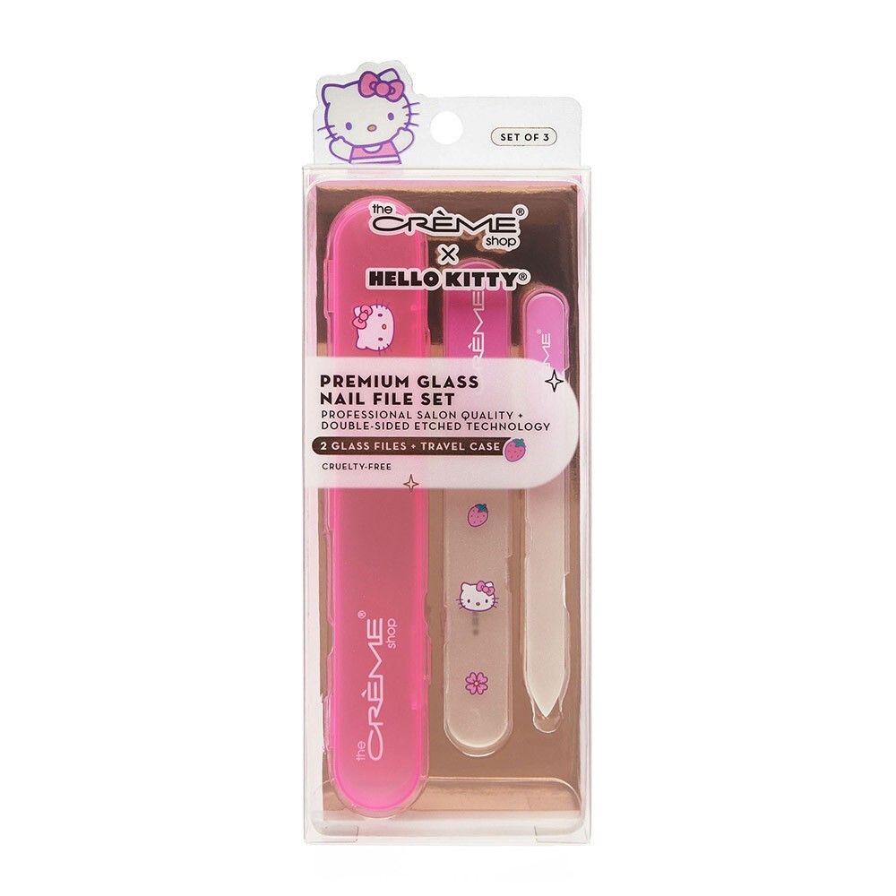 The Crème Shop x Hello Kitty Premium Glass Nail File Set (Pink)