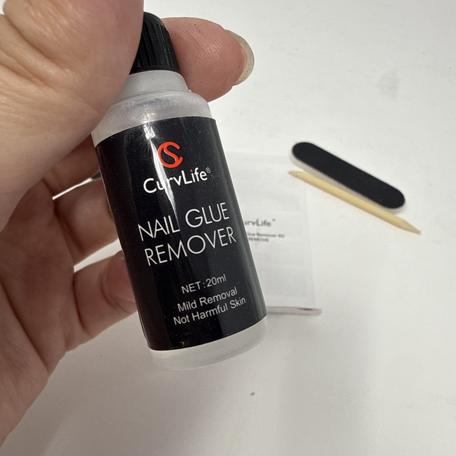 Curvlife 10g Semi-Solid Glue and 20ml Pinpoint Glue Remover Kit – Gel for Press