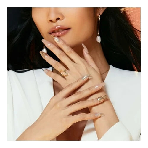 KISS USA Jelly Fantasy Translucent Nails, Jelly Rolls, Long, 28 Nails