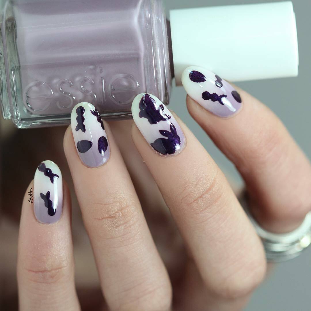 Bunny Stencils for Nails, Easter Nail Stickers, Nail Art, Nail Vinyls