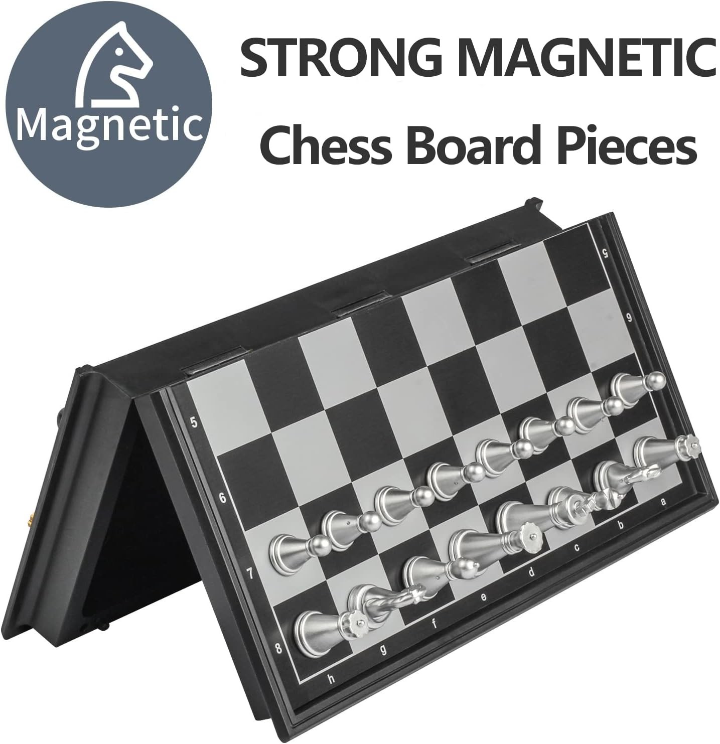 Magnetic Travel Chess Set – 5.11″ Folding Board, Portable Mini Game (X-Small)