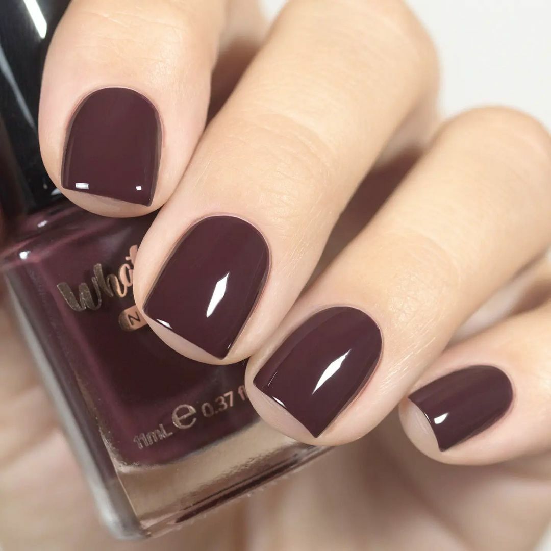 Tasting Trip Regular Polish (Dark Burgundy Brown Creme), Polish for Nail Art