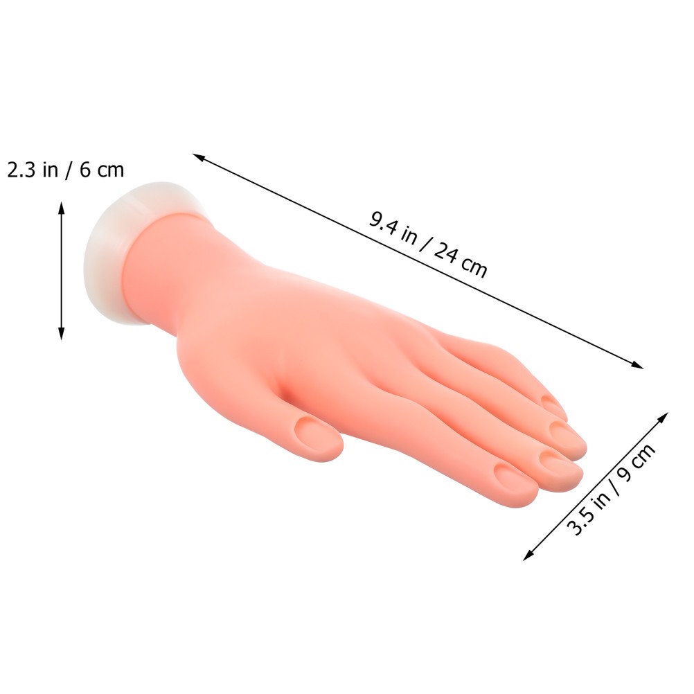 Manicure Practice Bending Hand Nail Art Hand Training Fake Model Manicure Tool