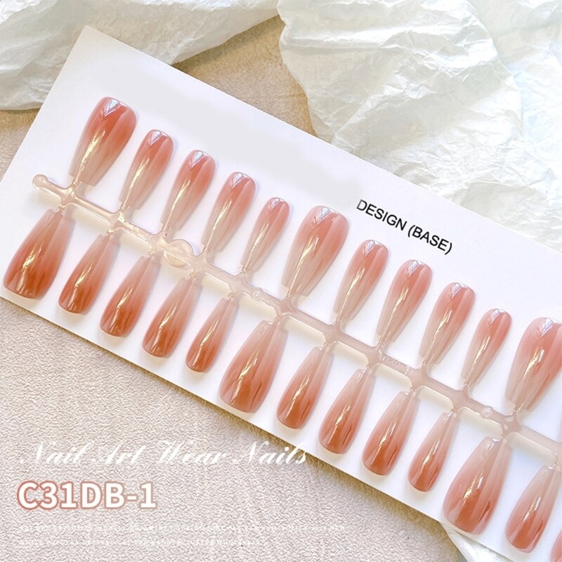 Long French False Nails On Nails Set Press on Nails for Any Occasion