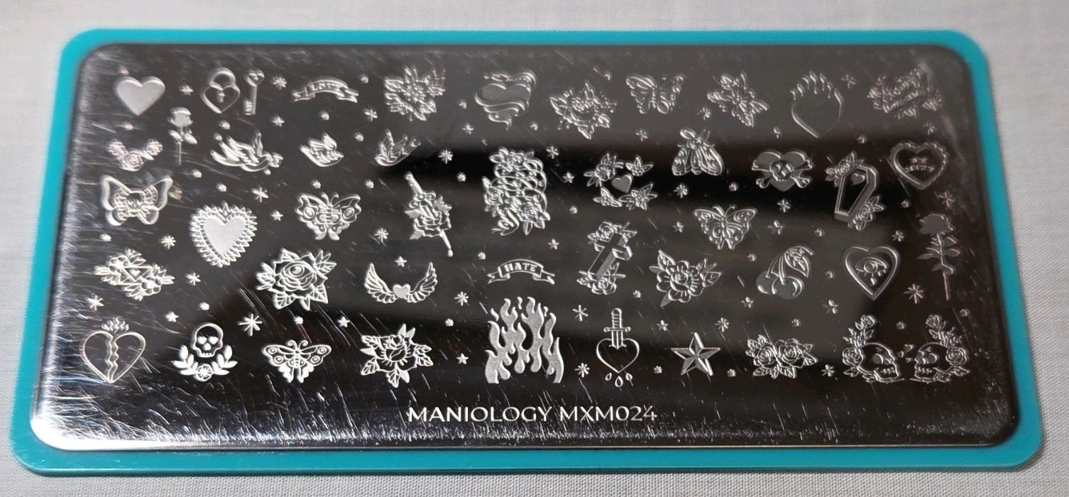 HTF Maniology MXM January 2020 Nail Stamping Plates MXM023 & MXM024 Complete set