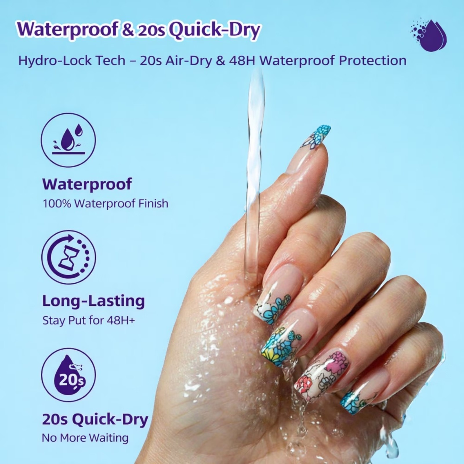 Herbiar 3D Nail Art Pen Set 12 Colors – 0.5mm Fine Tip, Waterproof DIY Manicure