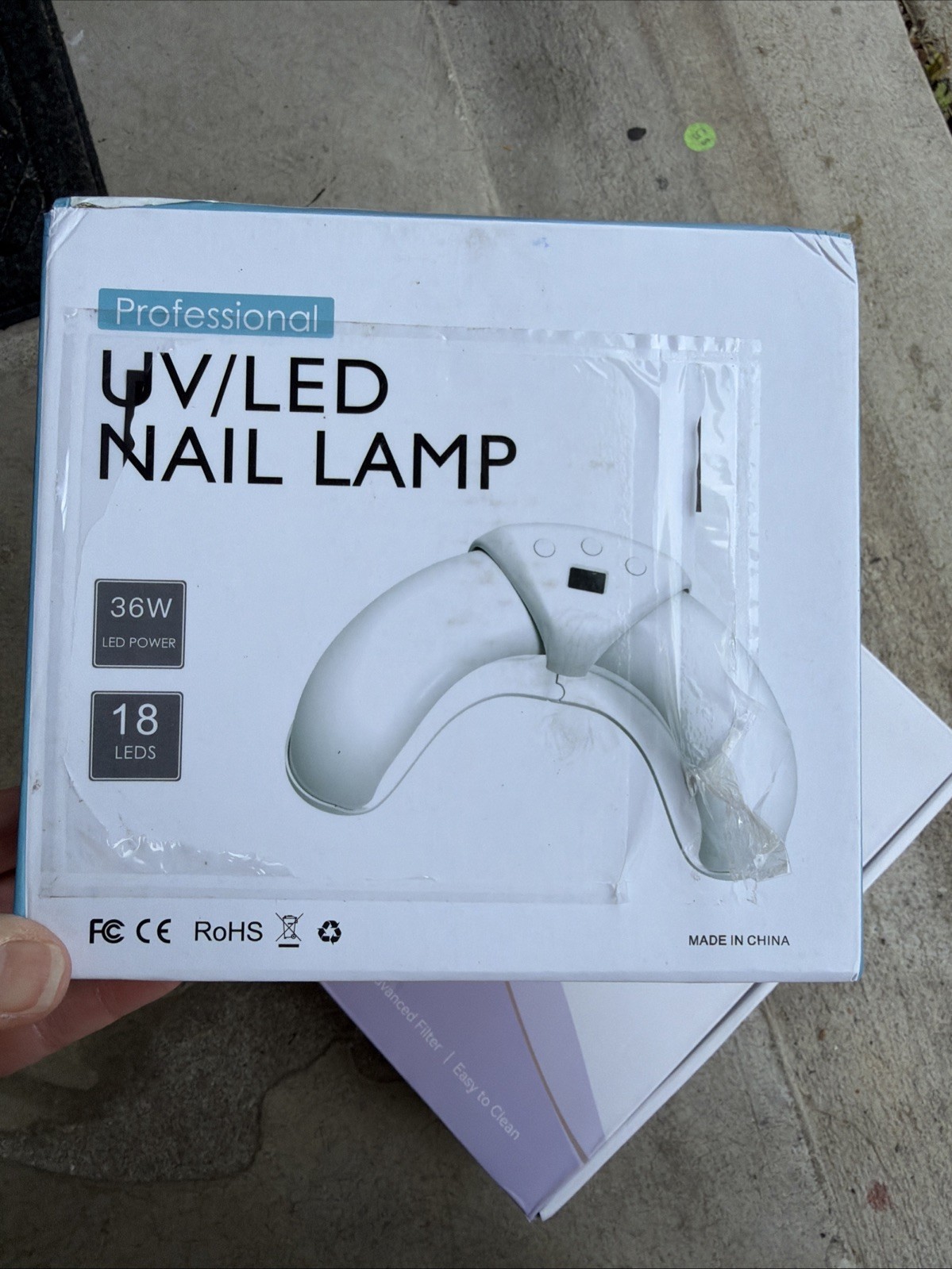 SAVILAND Nail Dust Collector With Lamp, UV/LED nail Lamp, Gooseneck UV Nail Lamp