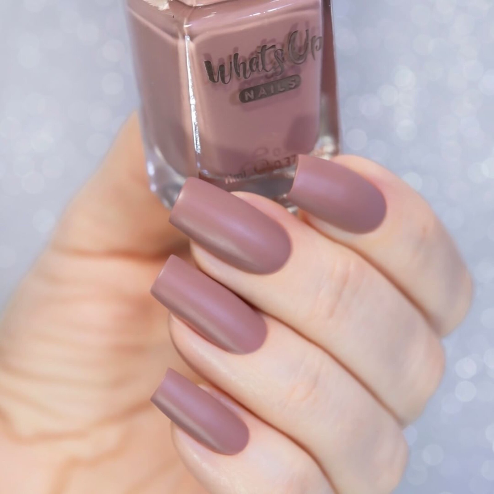 Whats Up Nails Rhodonite Nail Polish (Dusty Rose Matte) Nail Polish for Nail Art