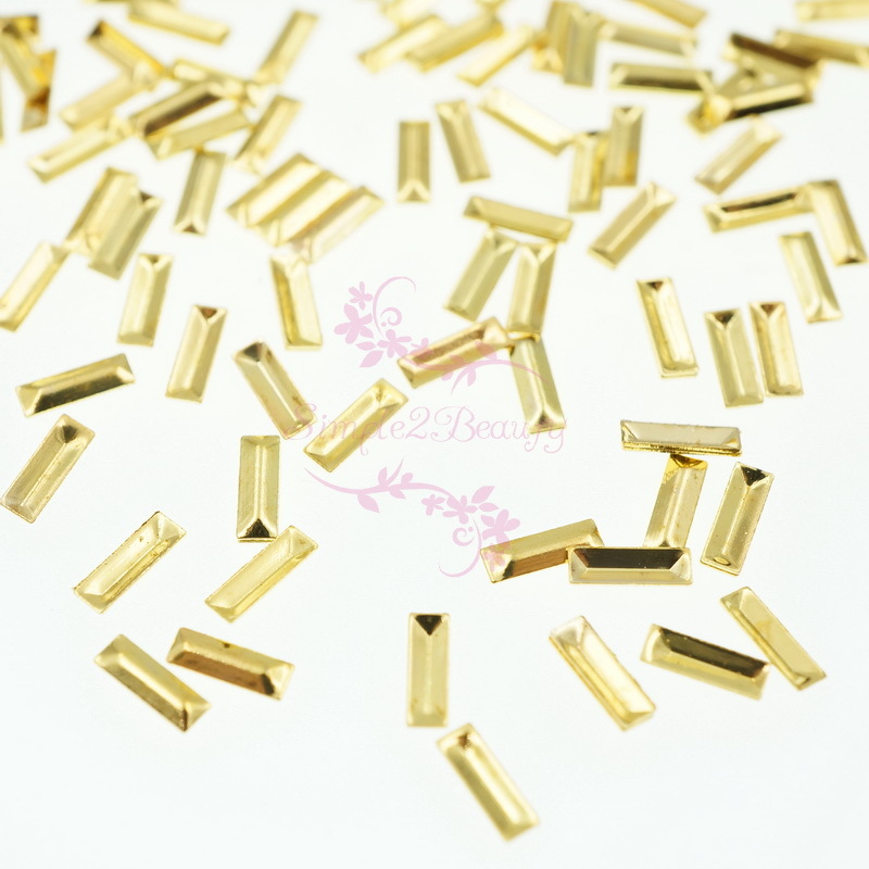 500pcs Japanese Style Studs Rivets Rectangle 3D Nail Art Manicure Design Decor