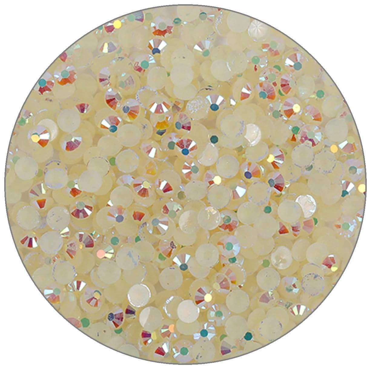 3000 Pieces SS12 3Mm Flatback Rhinestones Clear Glasses round Gems AB Crystals f