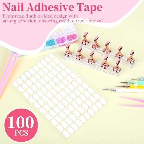 25PCS Nail Art Tools Set, Includes Nail Art Brushes, Nail Stand, Dotting