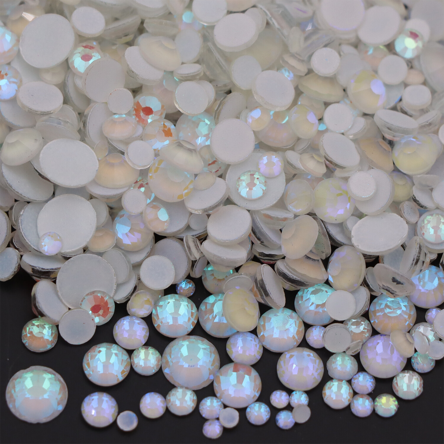 Neon Rhinestones Non Hotfix Flatback Stones Luminous Fluorescence Crystals