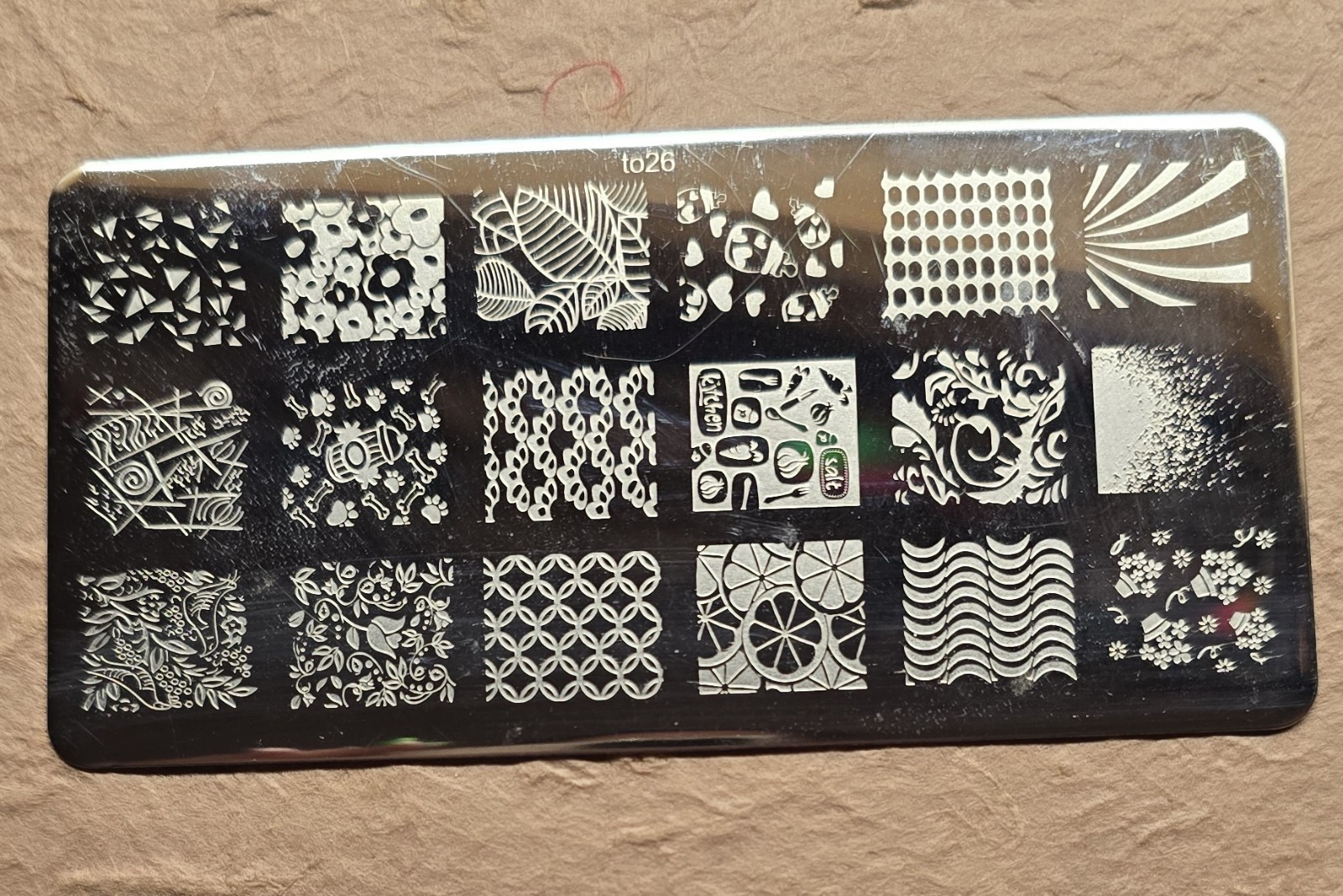 LOT Of 3 Nail Stamp Plates Collection Bundle Kitchen Food Floral Stars Smiley