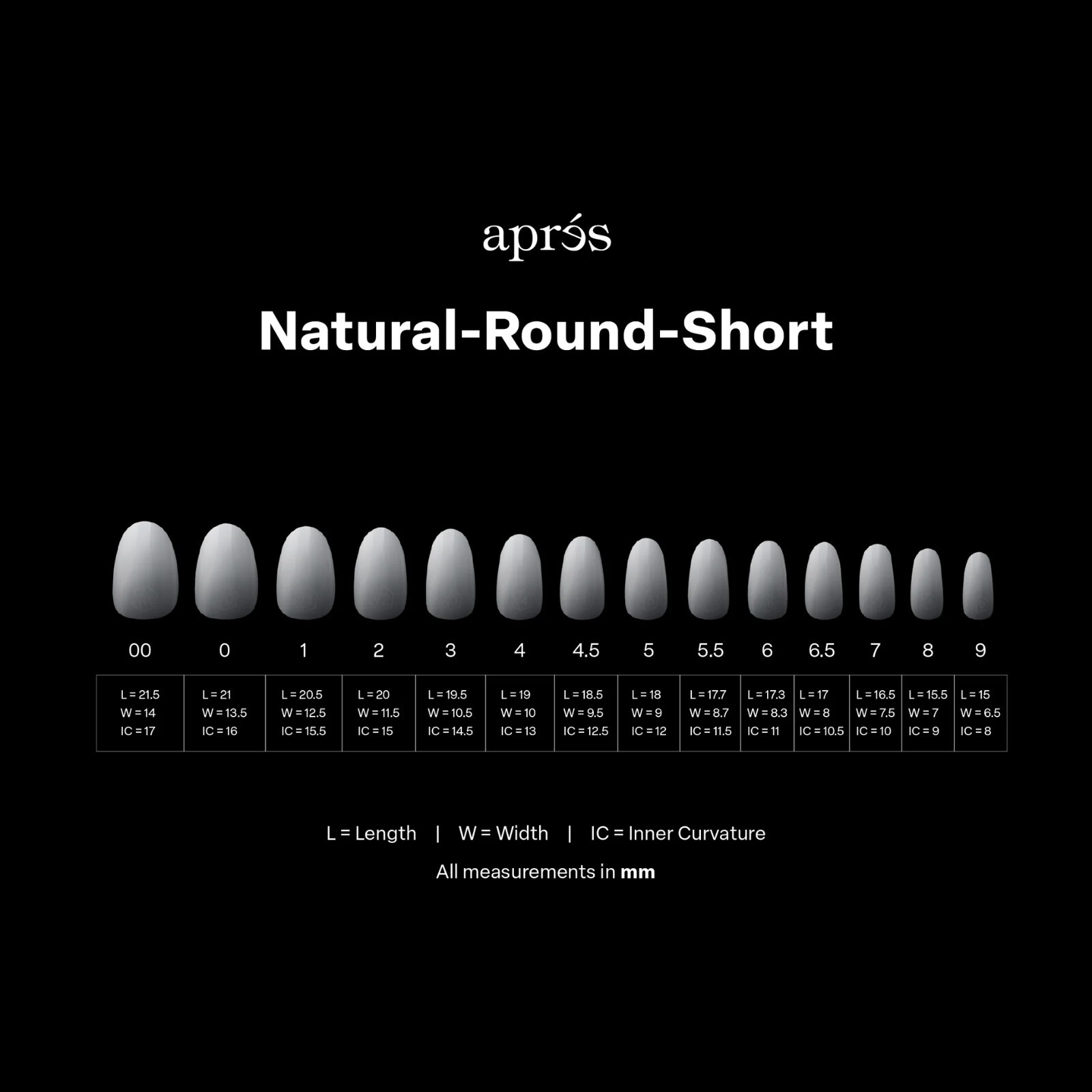 apres Gel-X Ombre Natural Round Short (Box of 210 Tips)