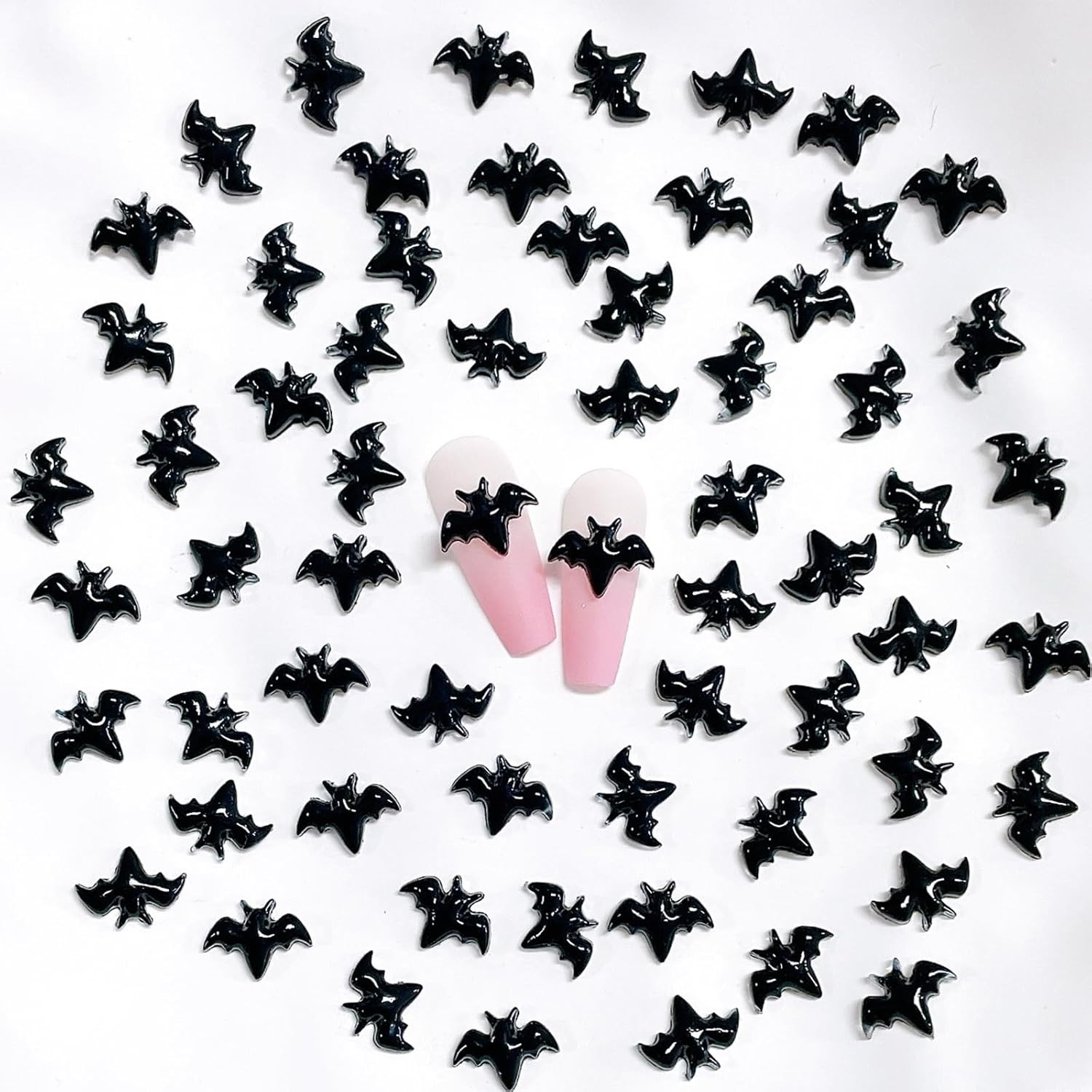 200PCS Aurora Nail Art Rhinestones Multi Shapes Mix 3D Glass Crystal Nail Gems N