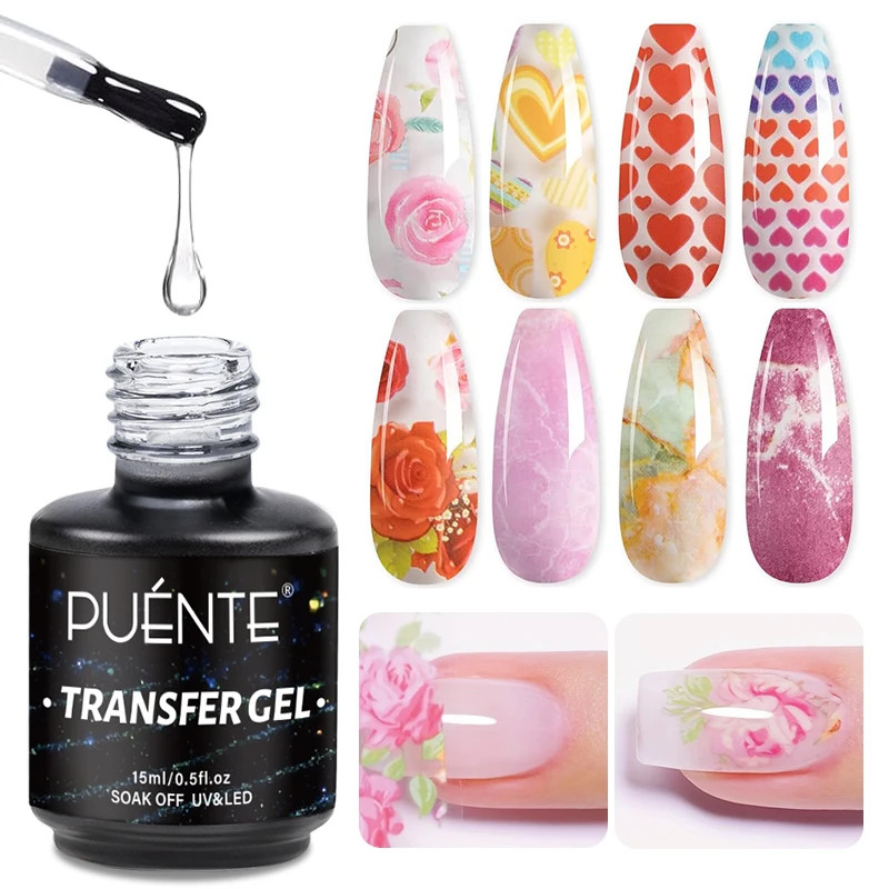 15ML Transfer Foil Gel Nail Polish Nail Foil Glue Gel Strong Adhesion for Foil A
