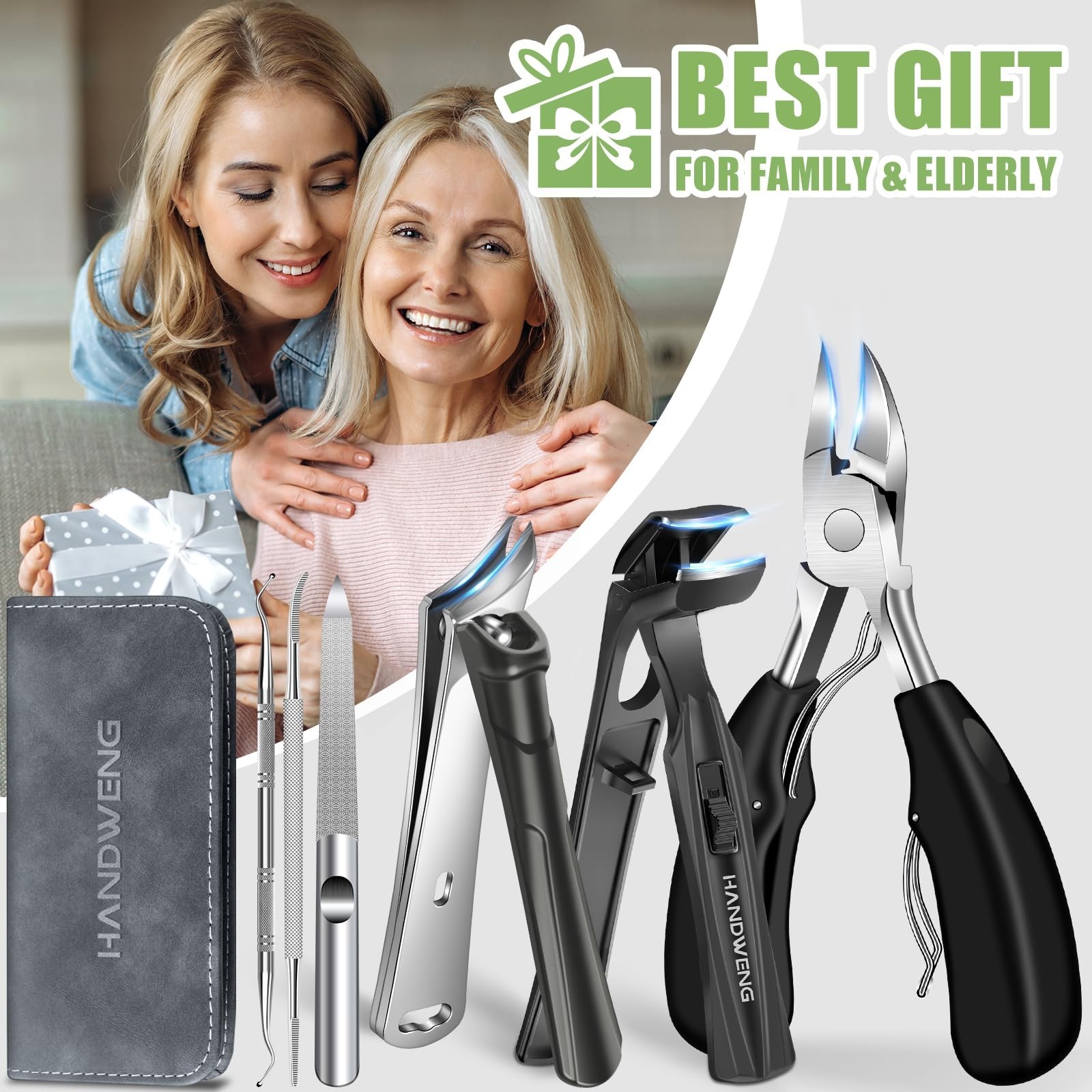 2026 Toenail Clippers for Seniors Thick Toenails, Angled Head Large Toe Nail …