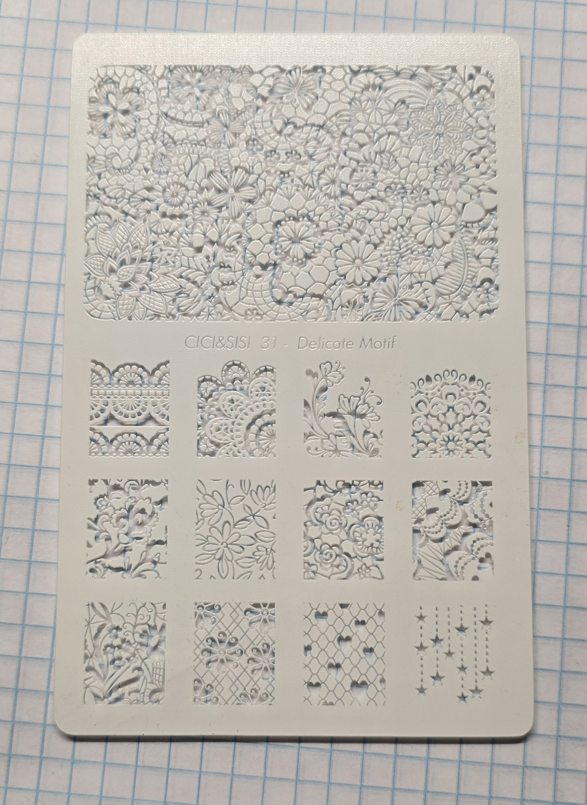 VINTAGE Cici & Sisi Nail Art Stamp Acrylic Plastic Plate Set Kit In Case HTF