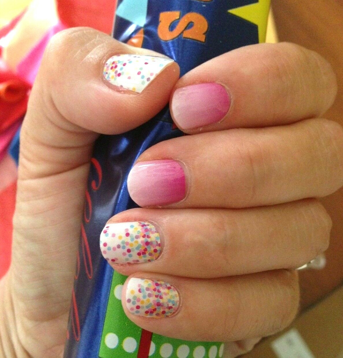 Jamberry Nail Wraps ~ HALF SHEET ~ HAPPY BIRTHDAY Spring Celebration