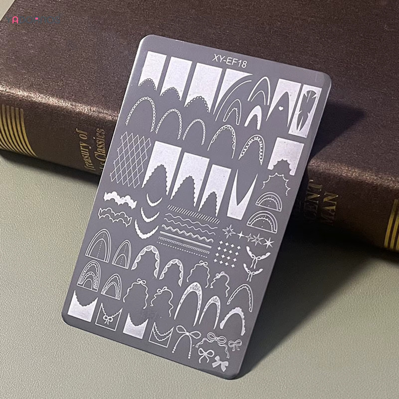 Acrylic Nail Kit Set Stamping Plates Scraper Stamper DIY Nail Art Design