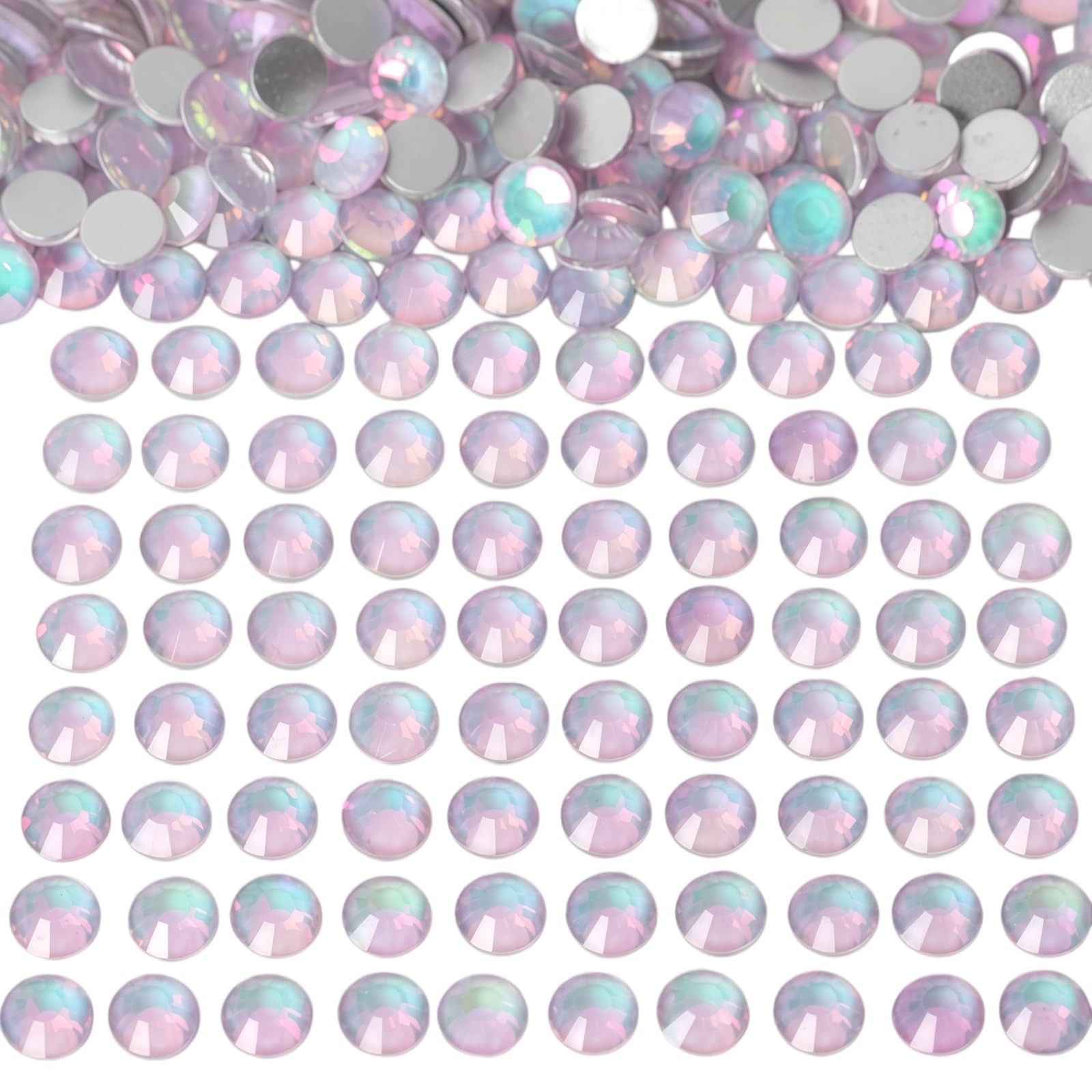 Diamonland Flatback Glass Crystal Rhinestones Rounds Gems for Bedazzling Nail…