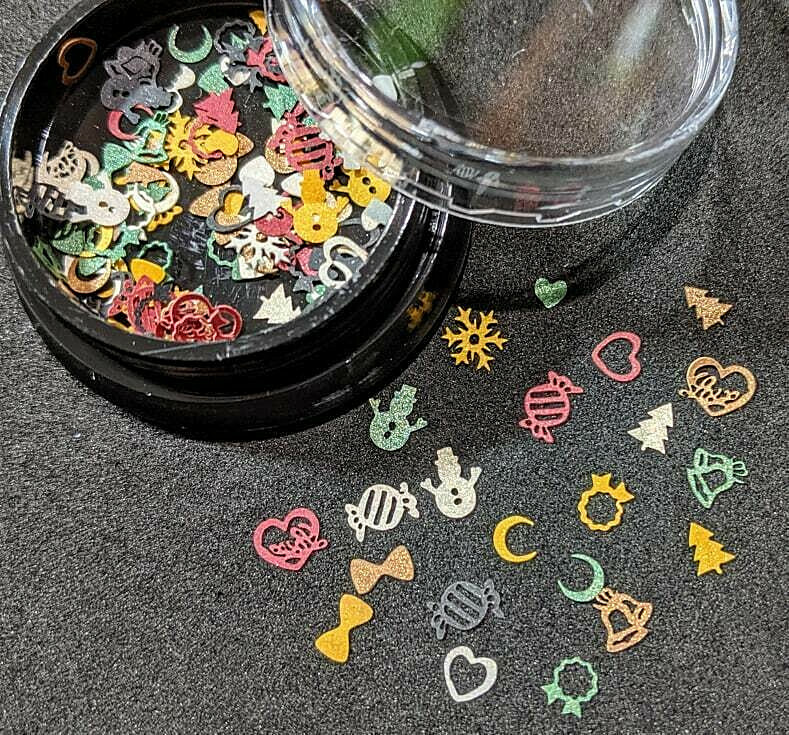 CHRISTMAS BLEND SEQUINS~U CHOOSE~Nail•Acrylic•Gel•Body Art•Face•Festival•Crafts