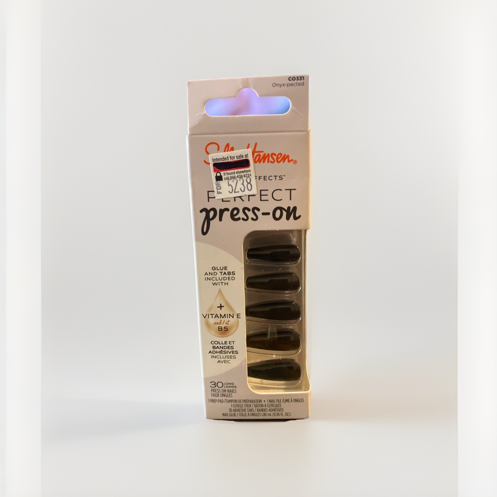 Sally Hansen Perfect Press-On Nails, C0331 Onyx-pected